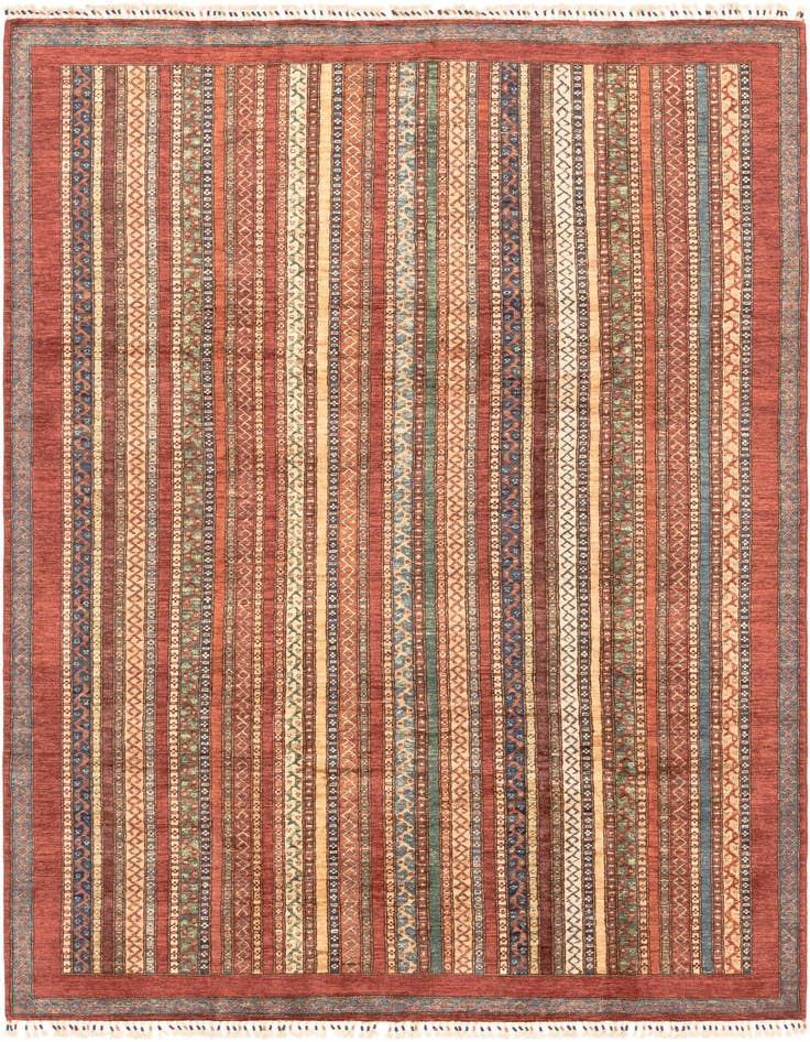Detail image of 6' 7 x 9' 9 Hand Knotted Ariana Ziegler Rug