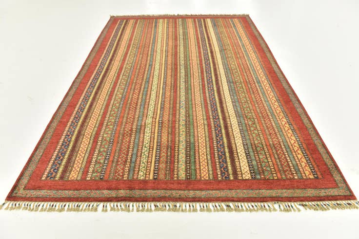 Detail image of 6' 9 x 9' 10 Hand Knotted Ariana Ziegler Rug