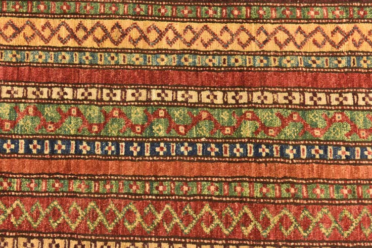 Detail image of 6' 9 x 9' 10 Hand Knotted Ariana Ziegler Rug