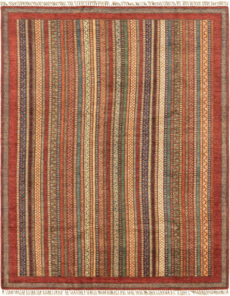 Detail image of 6' 9 x 9' 10 Hand Knotted Ariana Ziegler Rug