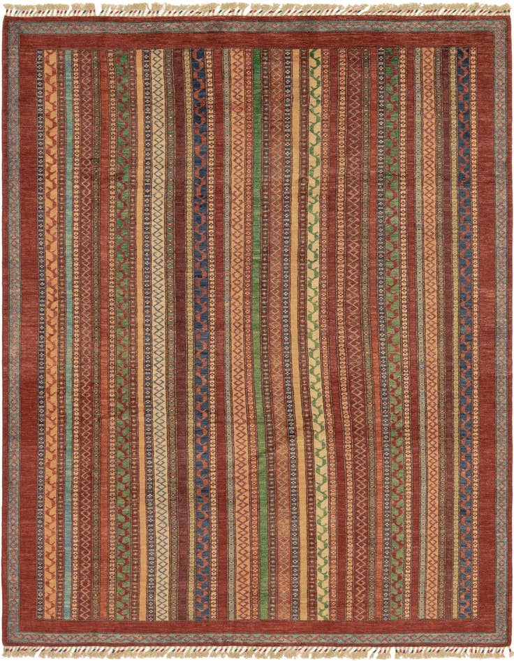 Detail image of 6' 5 x 9' 8 Hand Knotted Ariana Ziegler Rug