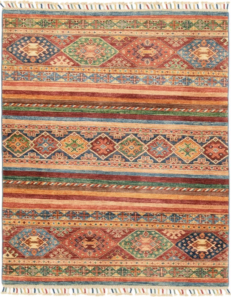 Detail image of 3' 5 x 4' 10 Hand Knotted Ariana Ziegler Rug