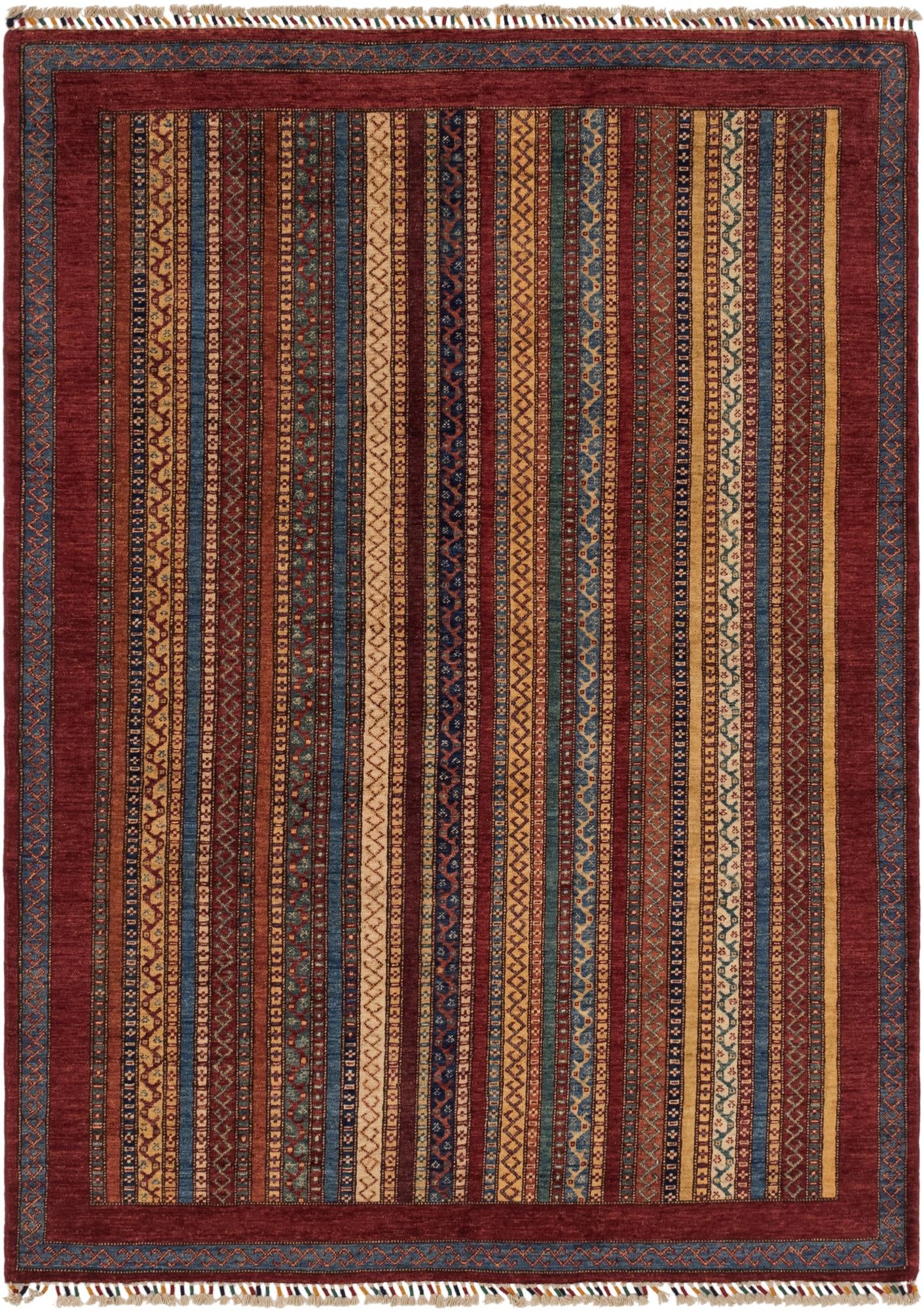 5' 7 x 8' Hand Knotted Ariana Ziegler Rug