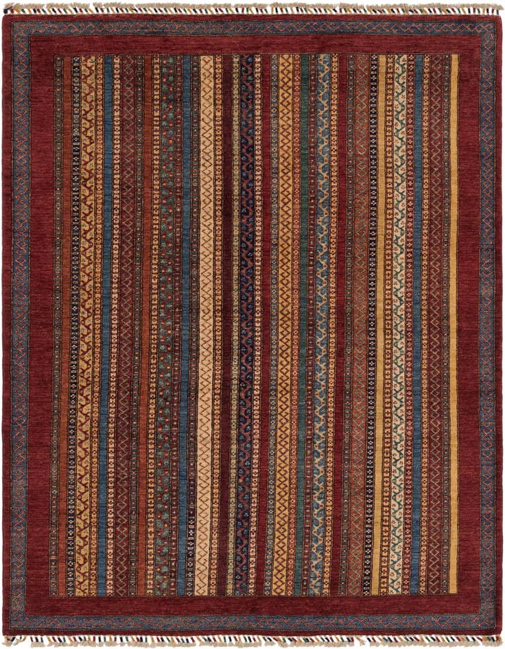 Detail image of 5' 7 x 8' Hand Knotted Ariana Ziegler Rug