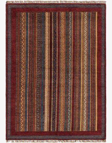 5' 7 x 8' Hand Knotted Ariana Ziegler Rug
