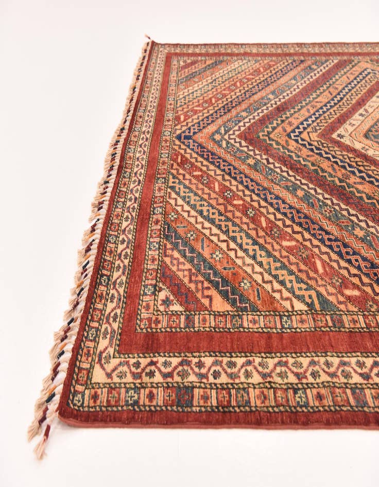 Detail image of 5' 6 x 7' 9  Hand Knotted Ariana Ziegler Rug