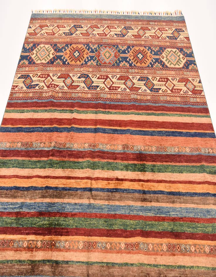 Detail image of 5' 8 x 7' 10  Hand Knotted Ariana Ziegler Rug