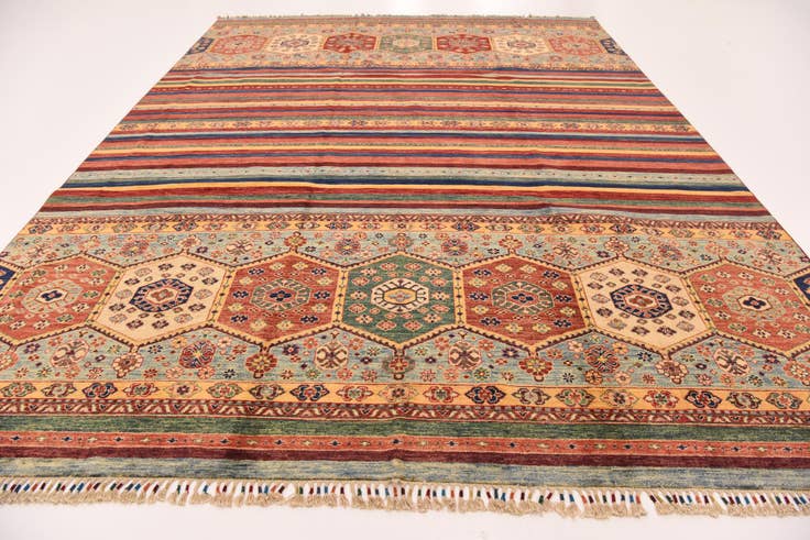 Detail image of 9' x 11' 10 Hand Knotted Ariana Ziegler Rug