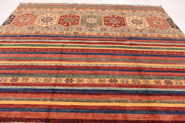 Detail image of 9' x 11' 10 Hand Knotted Ariana Ziegler Rug