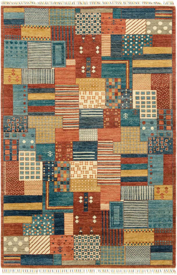 Detail image of 6' 8 x 9' 10 Hand Knotted Ariana Ziegler Rug