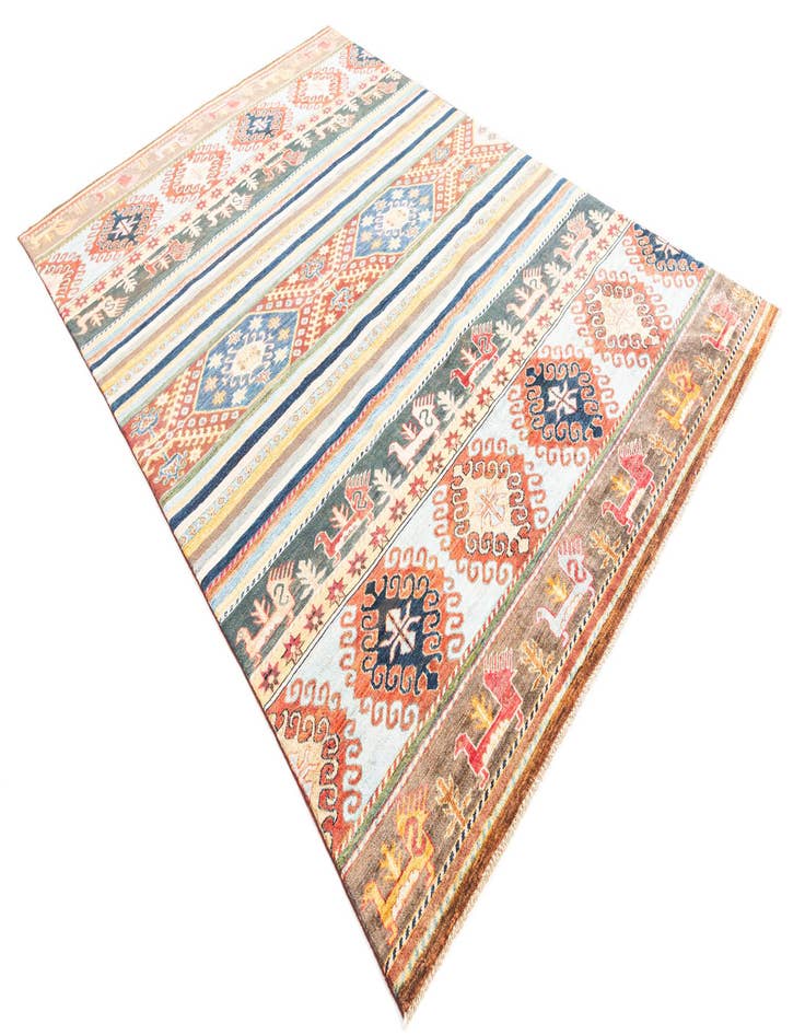 Detail image of 6' 6 x 9' 7  Hand Knotted Ariana Ziegler Rug