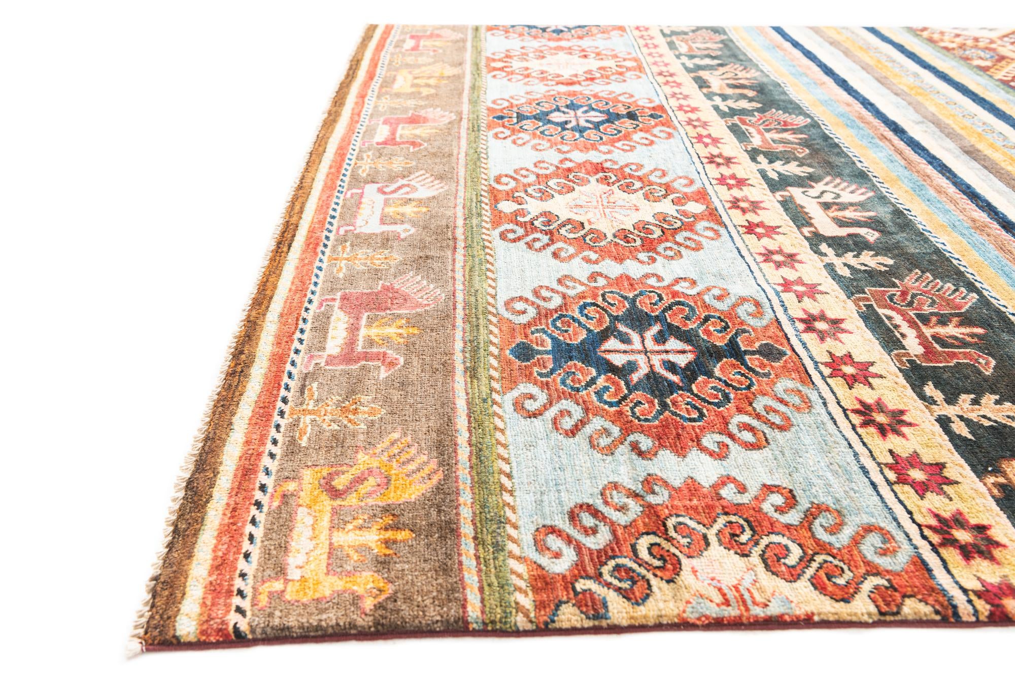 6' 6 x 9' 7 Hand Knotted Ariana Ziegler Rug