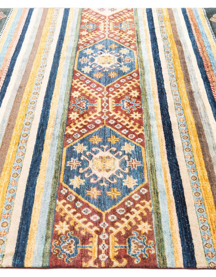 Detail image of 6' 6 x 9' 7  Hand Knotted Ariana Ziegler Rug