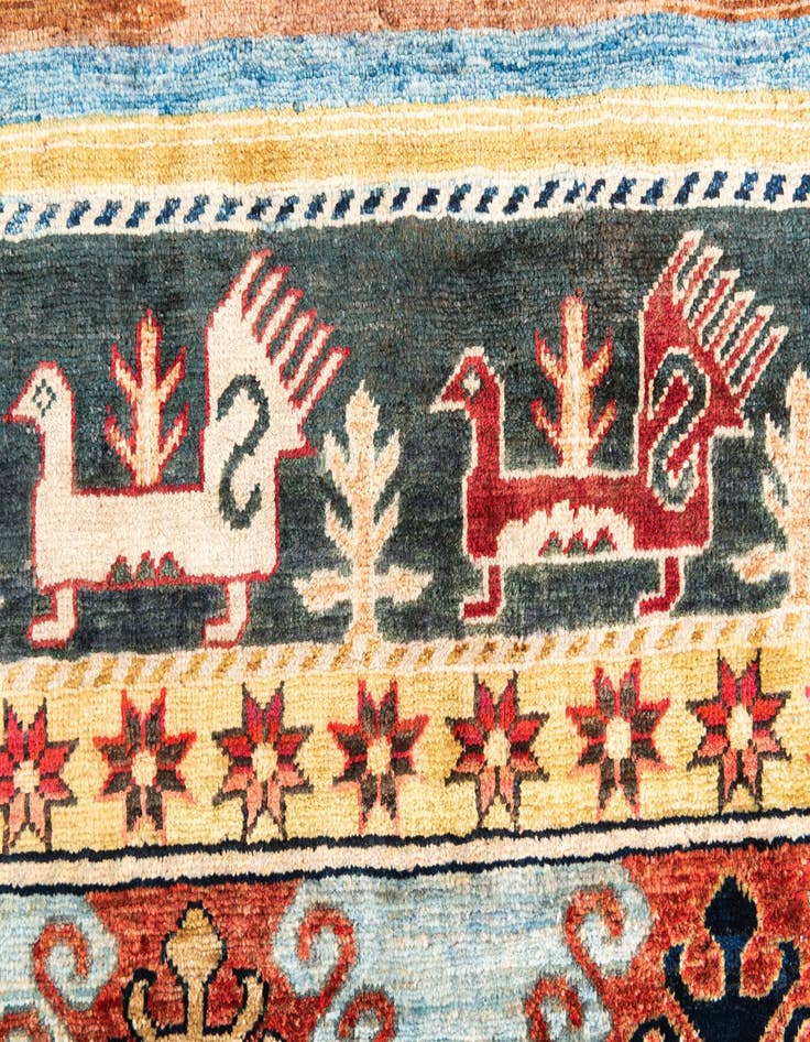 Detail image of 6' 6 x 9' 7  Hand Knotted Ariana Ziegler Rug