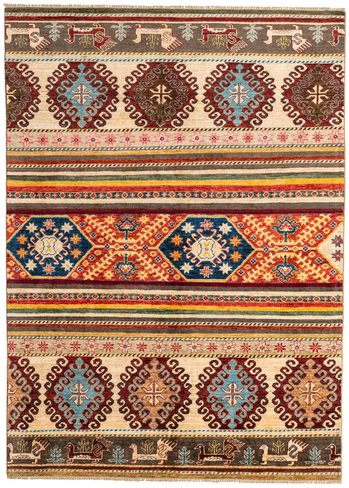 5' 8 x 8' 7 Hand Knotted Ariana Ziegler Rug