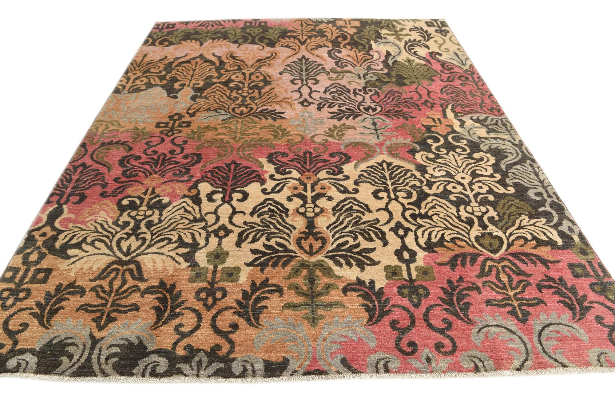 8' x 10' 5 Hand Knotted Ariana Ziegler Rug