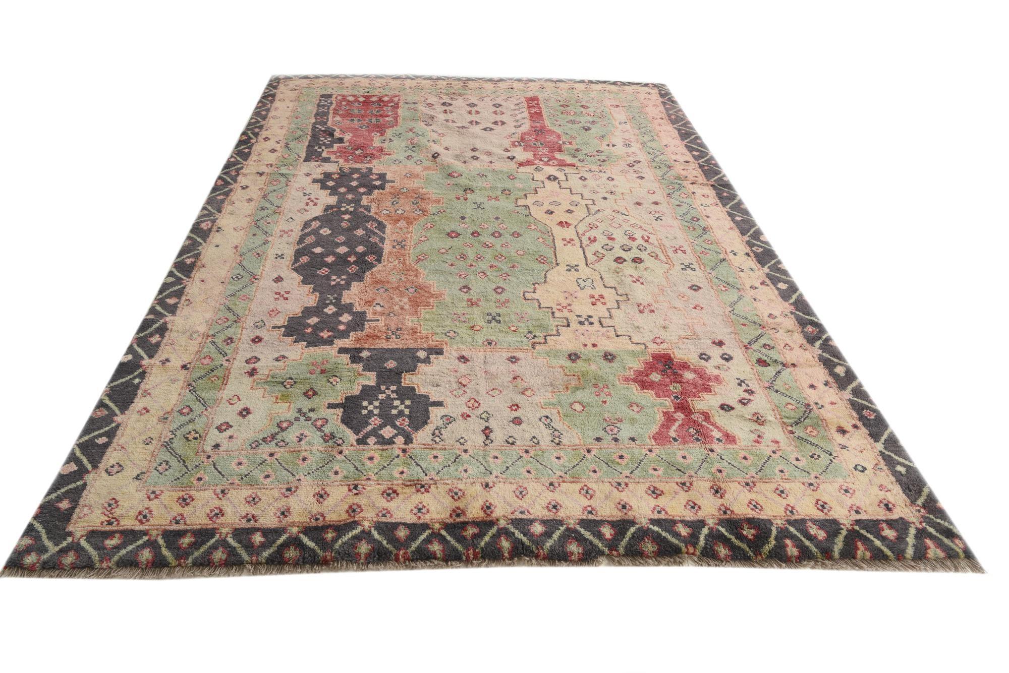 6' 8 x 10' Hand Knotted Ariana Ziegler Wool Rug