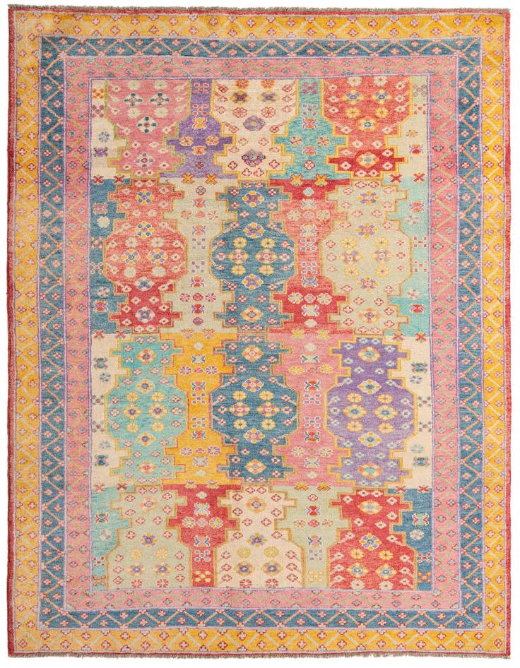 Detail image of 6' 5 x 9' 10 Hand Knotted Ariana Ziegler Rug