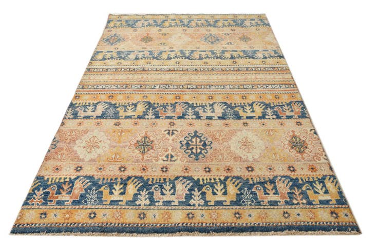 Detail image of 5' x 8' Hand Knotted Ariana Ziegler Rug
