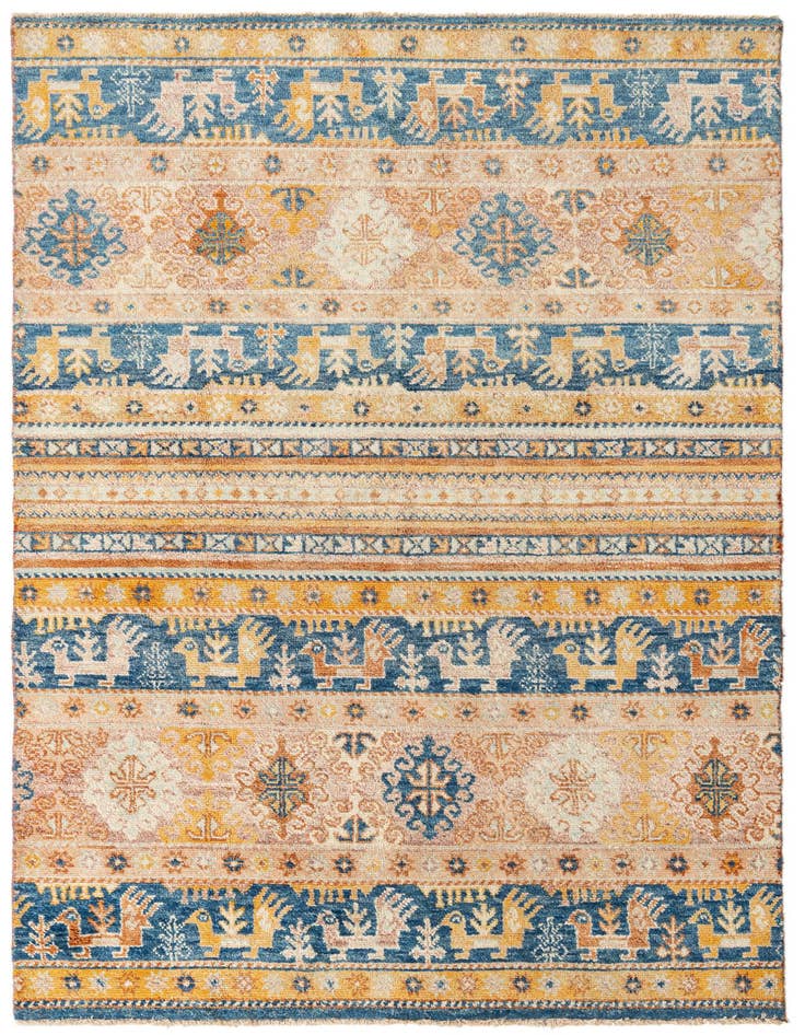 Detail image of 5' x 8' Hand Knotted Ariana Ziegler Rug