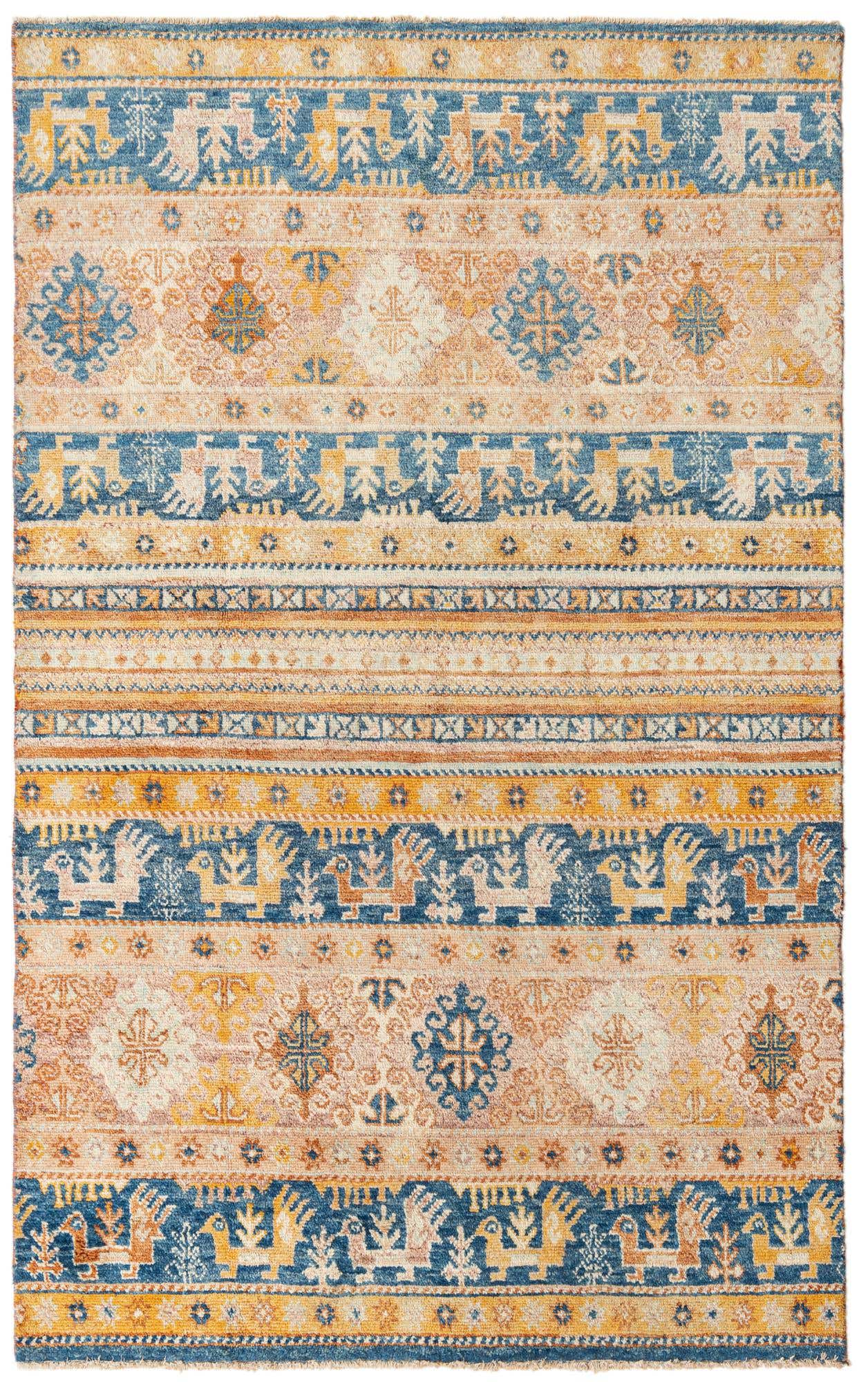 5' x 8' Hand Knotted Ariana Ziegler Rug