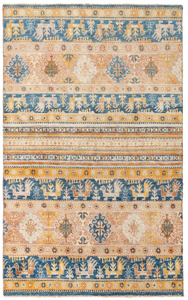 5' x 8' Hand Knotted Ariana Ziegler Rug