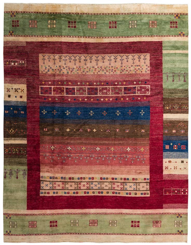 Detail image of 8' 1 x 11' 1 Hand Knotted Ariana Ziegler Rug