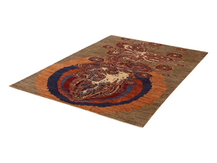 Detail image of 5' x 6' 10 Hand Knotted Ariana Ziegler Rug