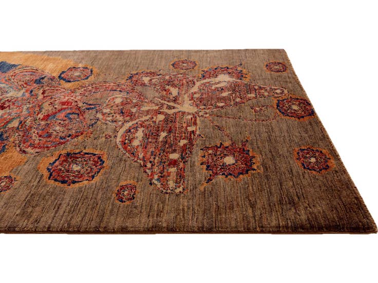 Detail image of 5' x 6' 10 Hand Knotted Ariana Ziegler Rug