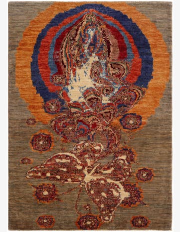 5' x 6' 10 Hand Knotted Ariana Ziegler Rug