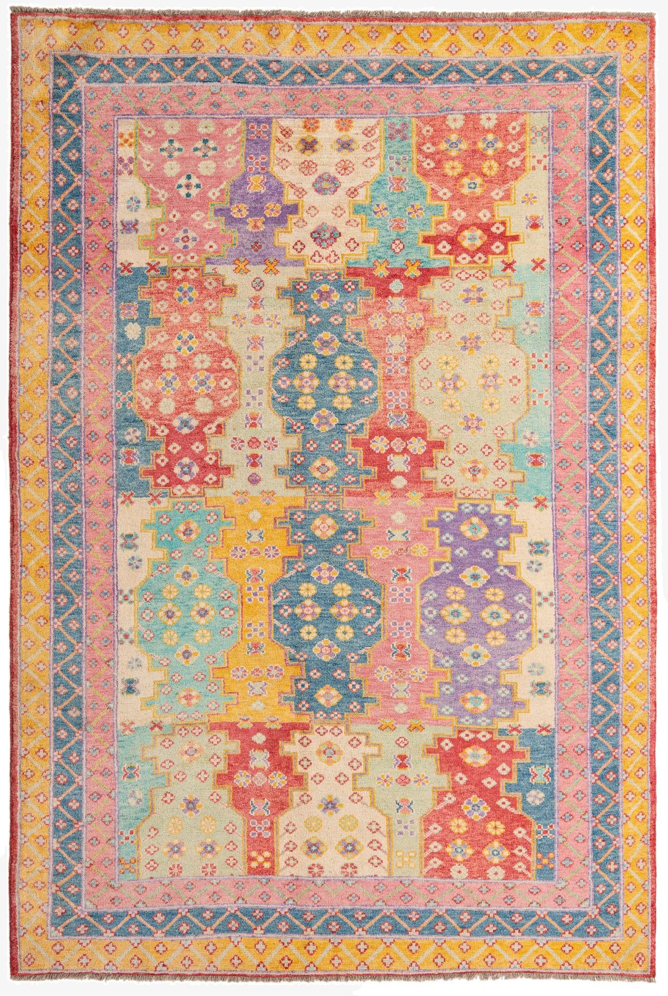 6' 5 x 9' 10  Hand Knotted Ariana Ziegler Rug