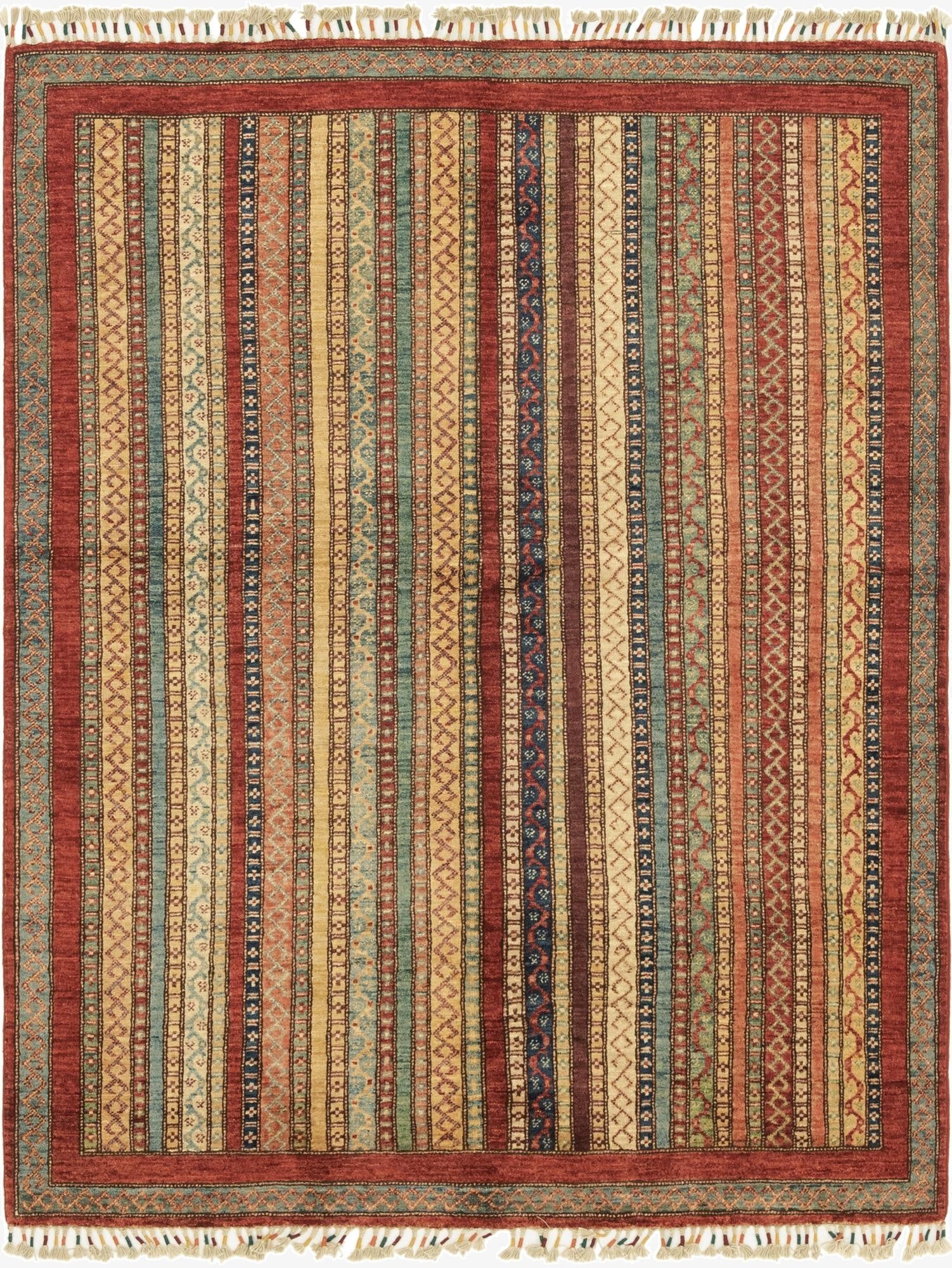 4' 10 x 6' 5  Hand Knotted Ariana Ziegler Rug