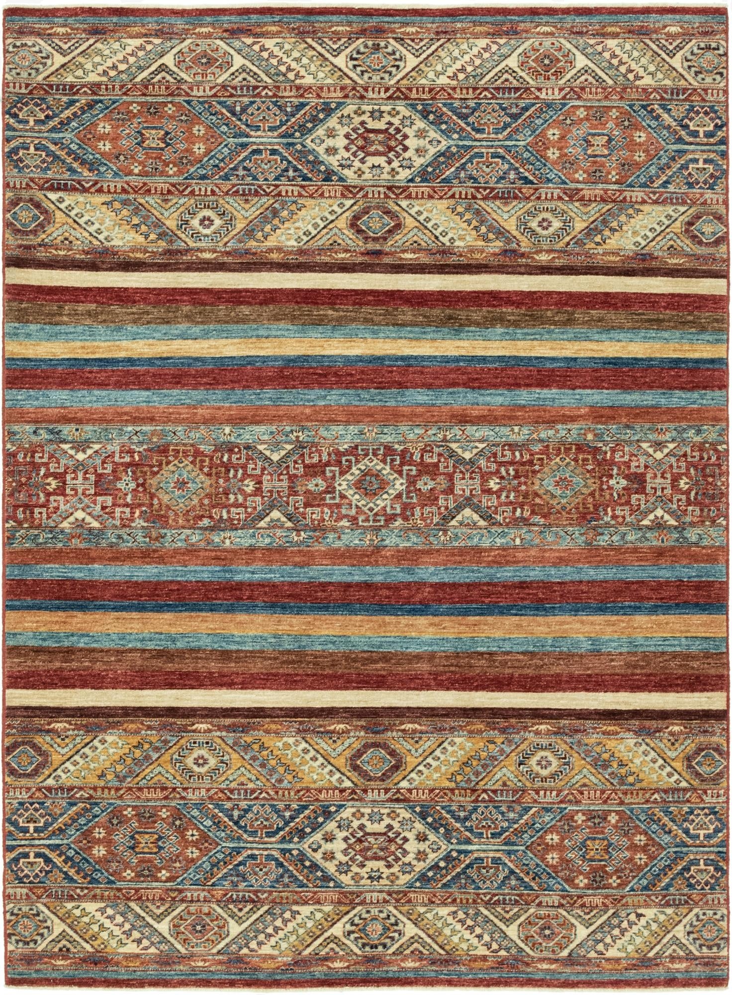 5' 8 x 8'  Hand Knotted Ariana Ziegler Rug