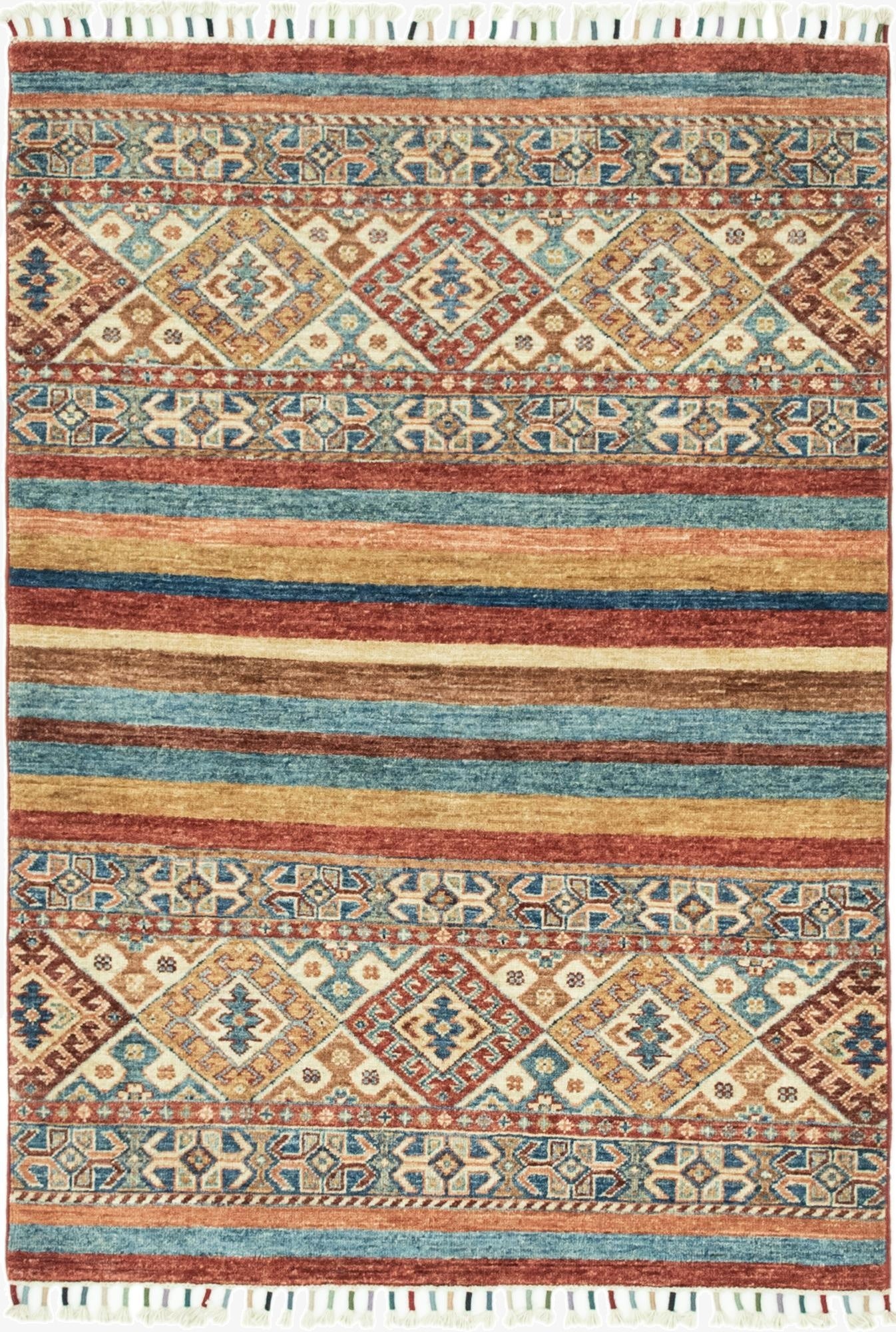 3' 4 x 4' 8  Hand Knotted Ariana Ziegler Rug