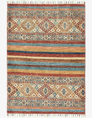 3' 4 x 4' 8 Hand Knotted Ariana Ziegler Rug