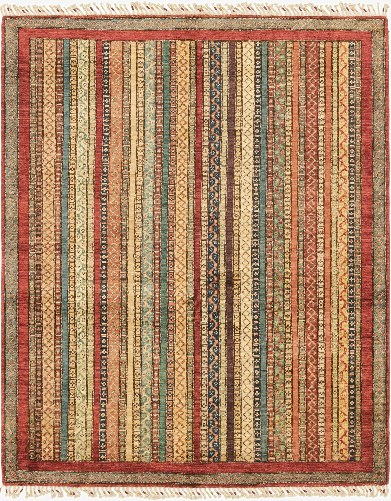 5' 2 x 6' 5  Hand Knotted Ariana Ziegler Rug