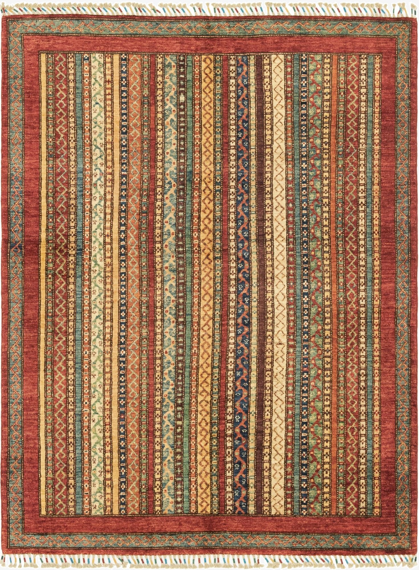 4' 10 x 6' 6  Hand Knotted Ariana Ziegler Rug