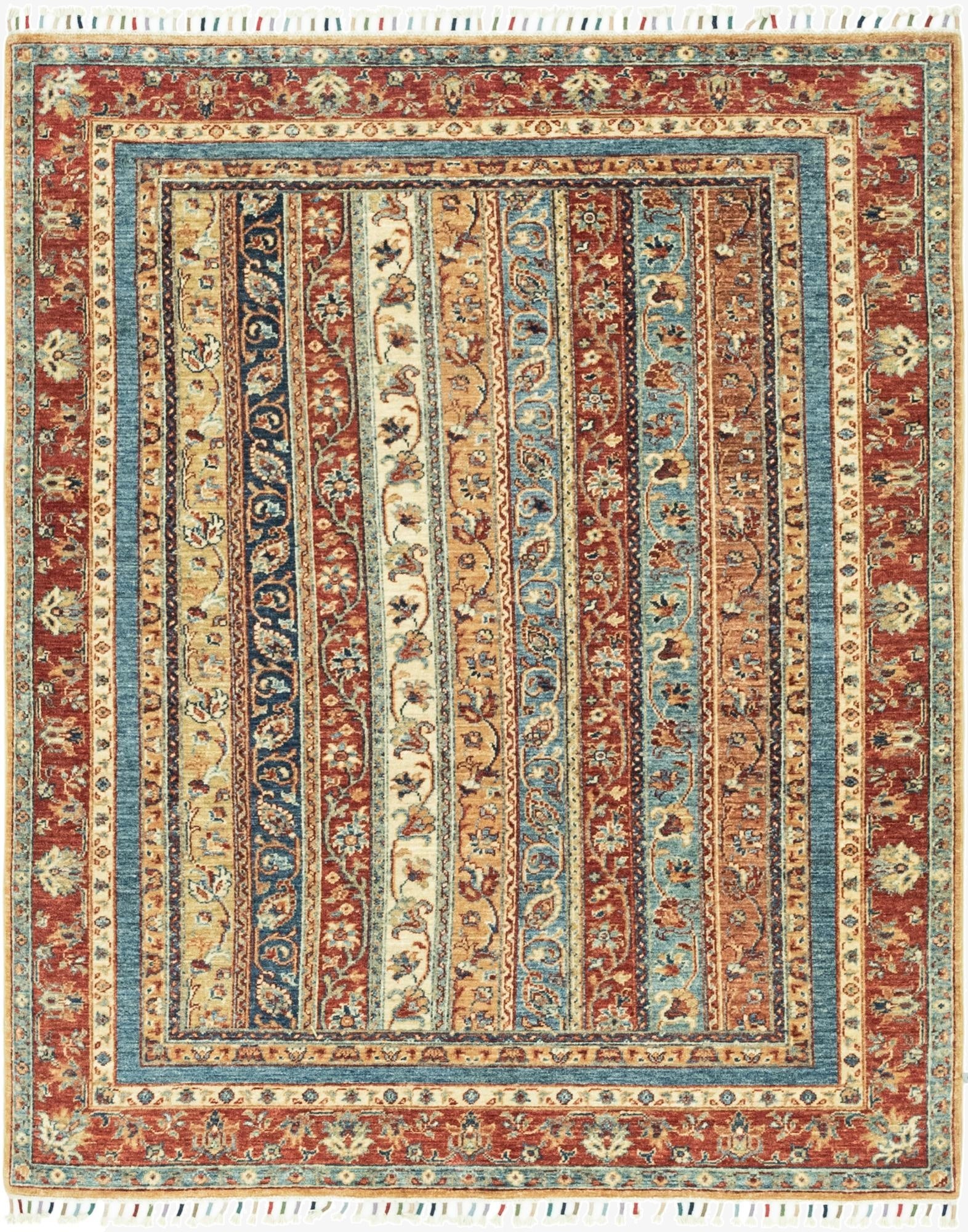 4' 11 x 6' 2  Hand Knotted Ariana Ziegler Rug