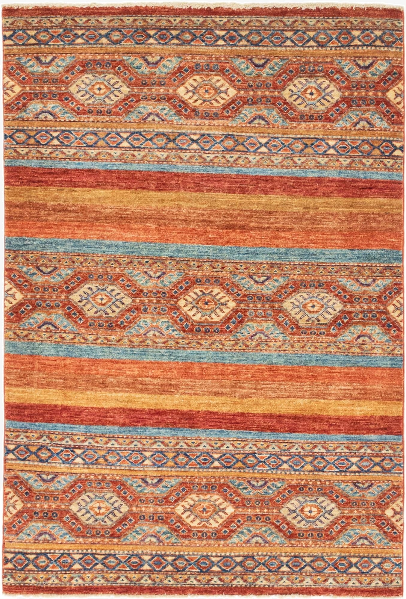3' 5 x 4' 10  Hand Knotted Ariana Ziegler Oriental Rug