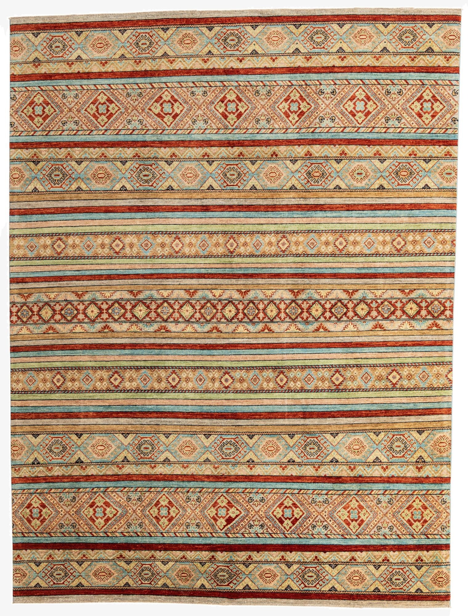 8' 2 x 10' 9  Hand Knotted Ariana Ziegler Rug