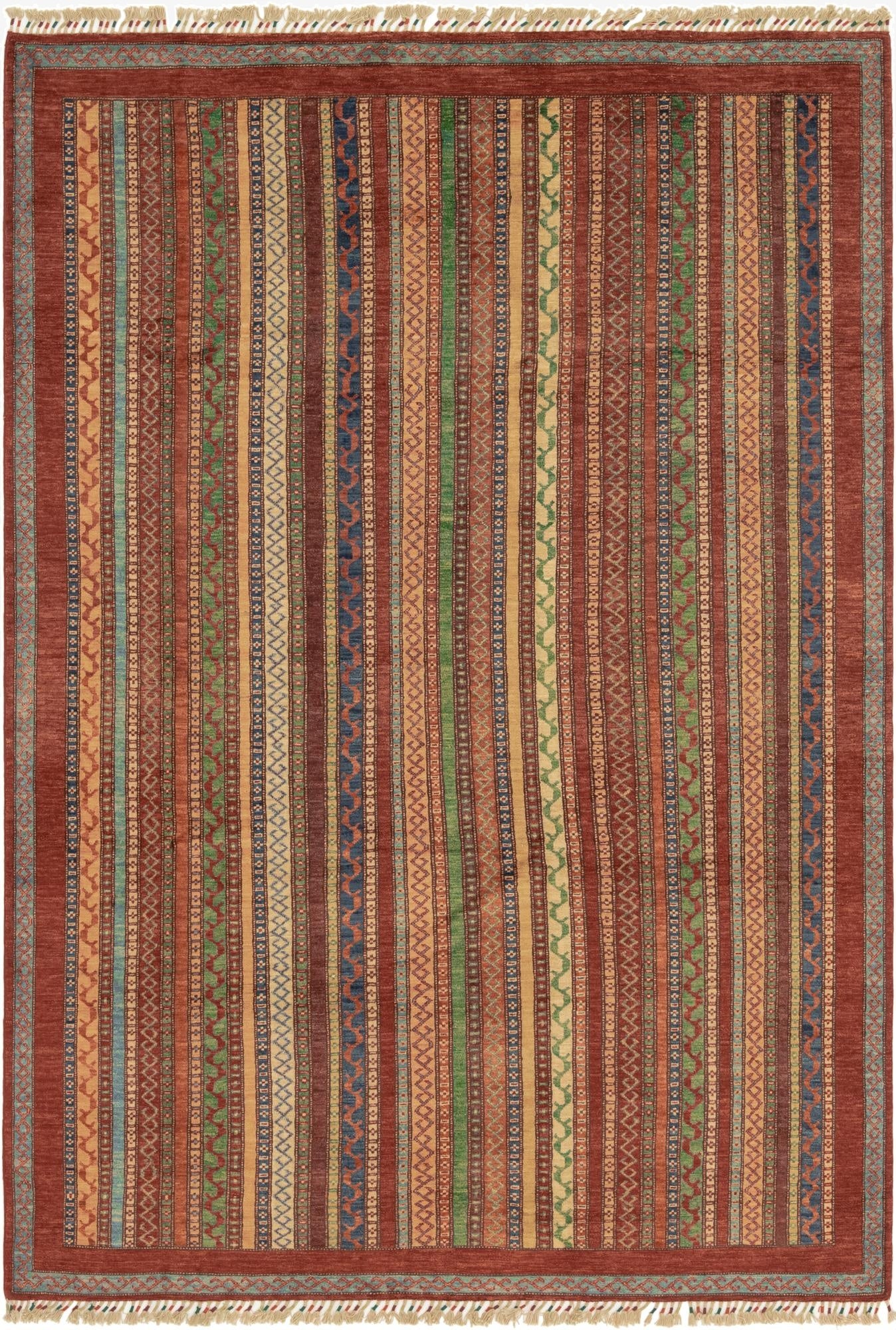 6' 5 x 9' 8  Hand Knotted Ariana Ziegler Rug