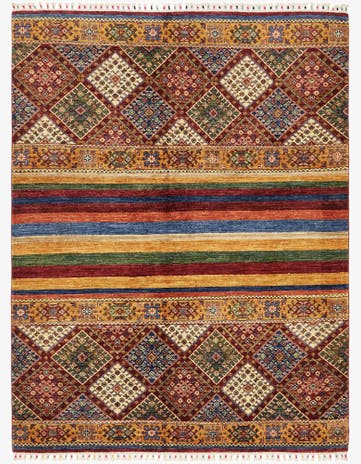 5' x 6' 8 Hand Knotted Ariana Ziegler Wool Rug