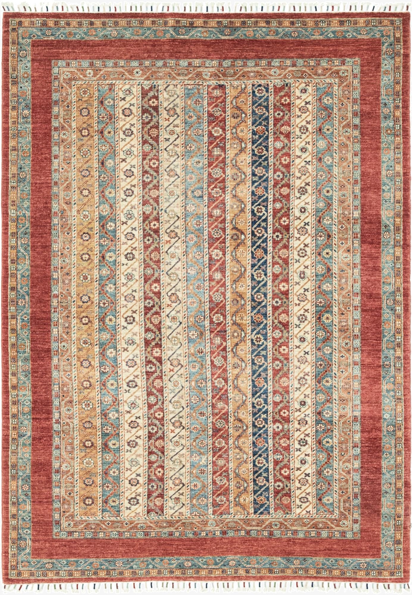 5' 8 x 8'  Hand Knotted Ariana Ziegler Rug