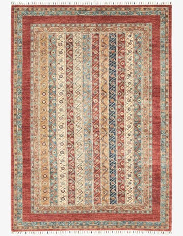 5' 8 x 8' Hand Knotted Ariana Ziegler Rug