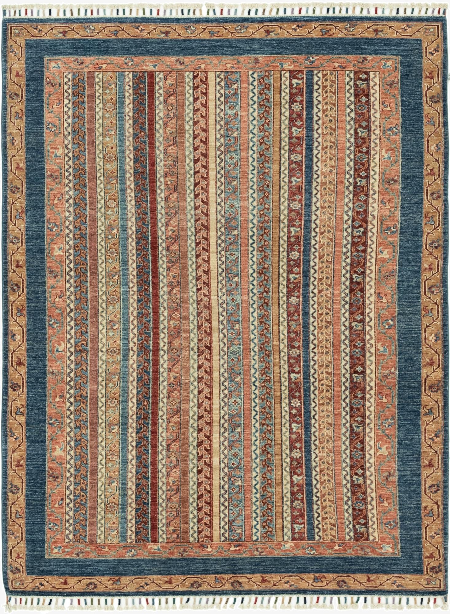 4' 11 x 6' 8  Hand Knotted Ariana Ziegler Rug