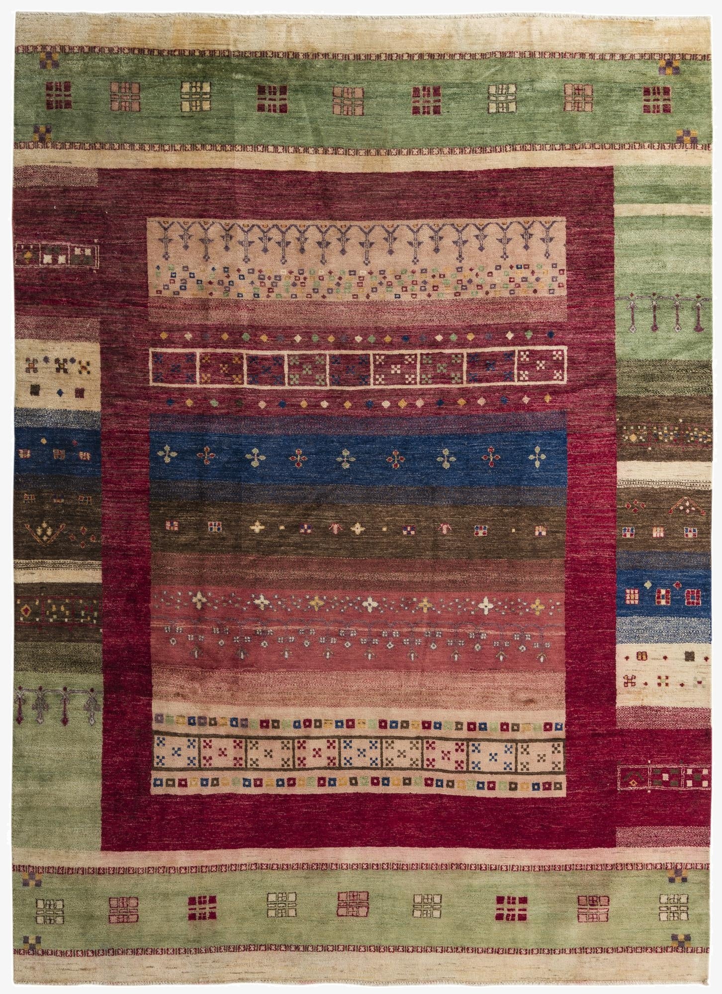 8' 1 x 11' 1  Hand Knotted Ariana Ziegler Rug