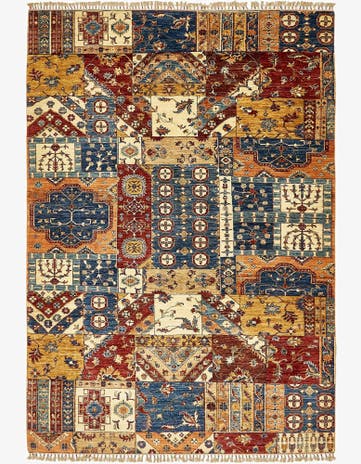 7' x 10' 4 Hand Knotted Ariana Ziegler Rug