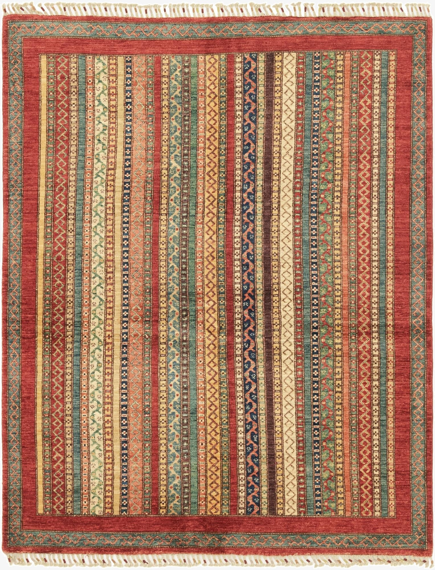 5' 1 x 6' 5  Hand Knotted Ariana Ziegler Rug