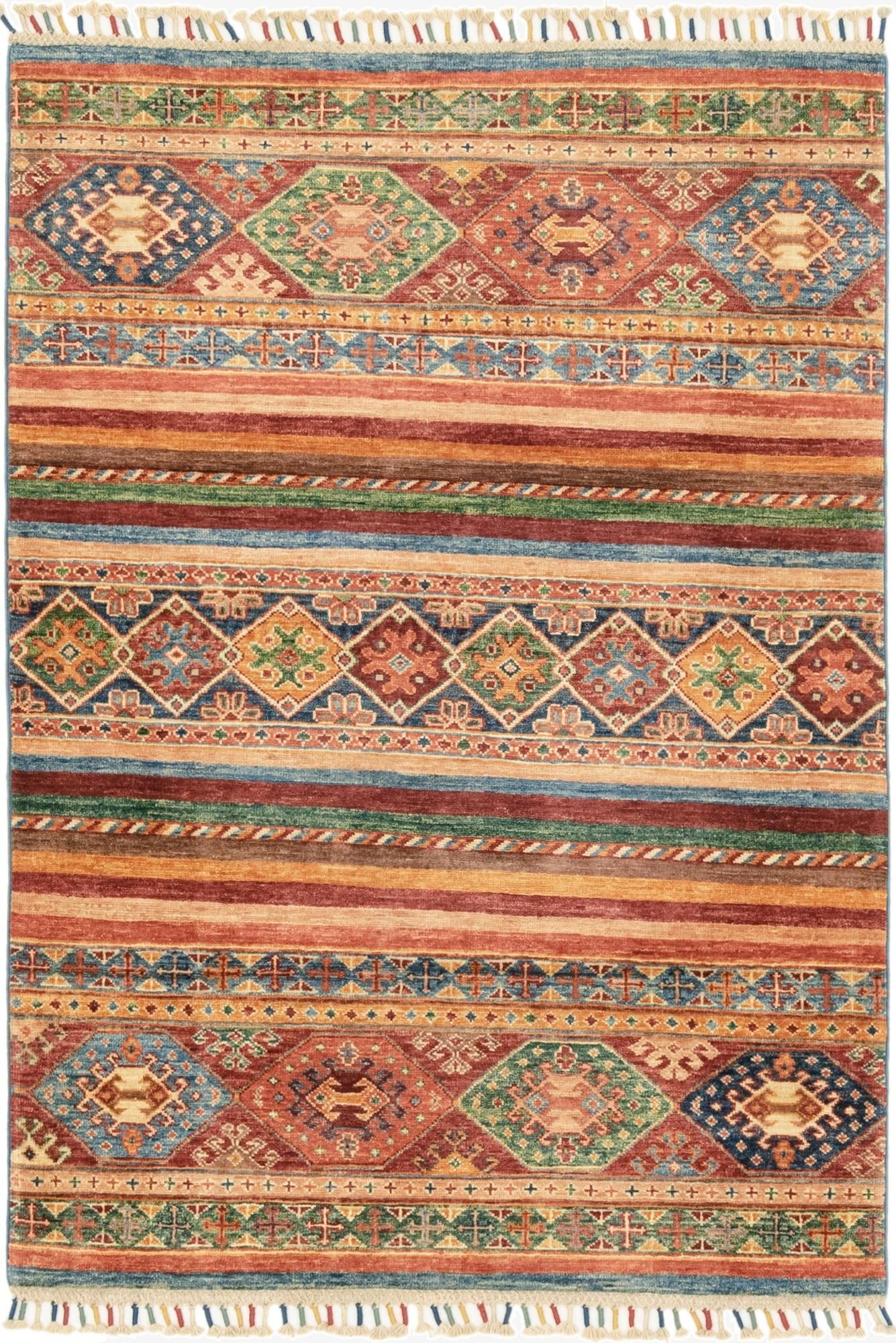 3' 5 x 4' 10  Hand Knotted Ariana Ziegler Rug