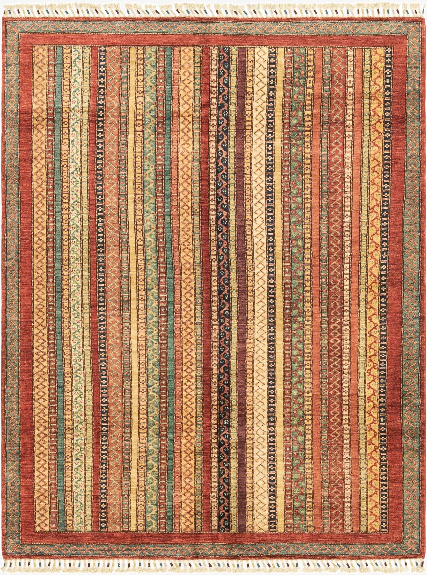 4' 10 x 6' 6  Hand Knotted Ariana Ziegler Rug